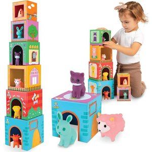 Farm Animal Sorting and Stacking Toys for Toddlers Ages 1-3 - 6 Sets